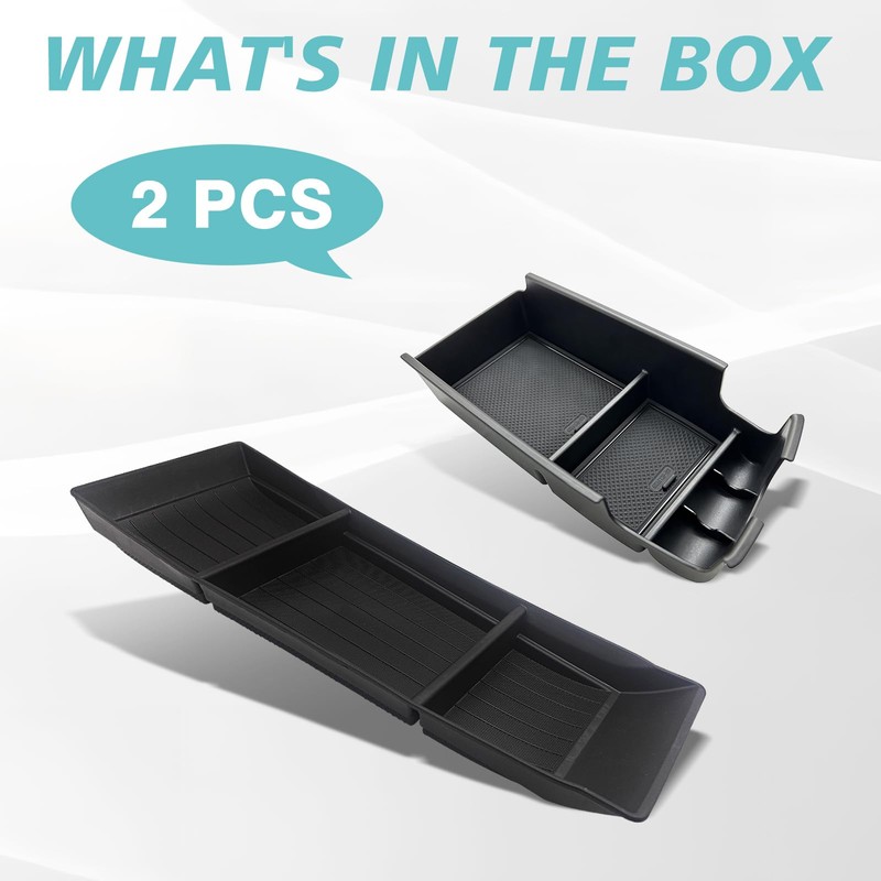 BestEvMod Center Console Organizer Armrest Storage Box & Lower Console