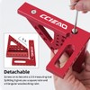 3D Carpenter Square with Degrees Scriber, 22.5-90 Degree Drawing Line