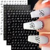 12 Sheets Nail Art Stickers Star Nail Decals 3D Self-Adhesive