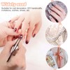 2100PCS Nail Gems Flat Crystal Nail Art Rhinestones Nail Art