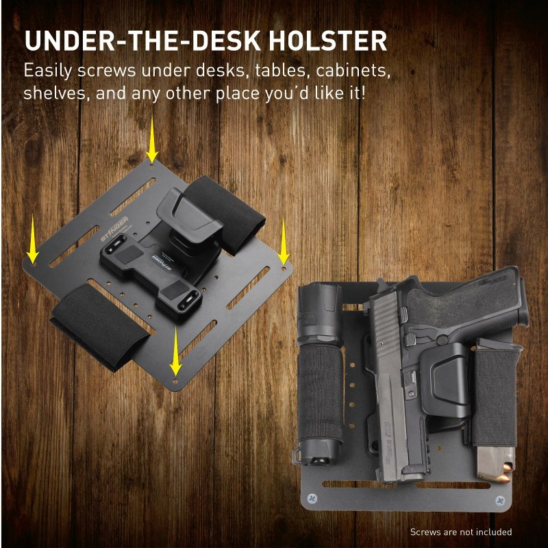 Stinger Mattress Bedside Handgun Magnetic Holster extra magazines flashlights knives