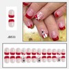 Christmas Press on Square Nails Short Length Glossy Acrylic Square