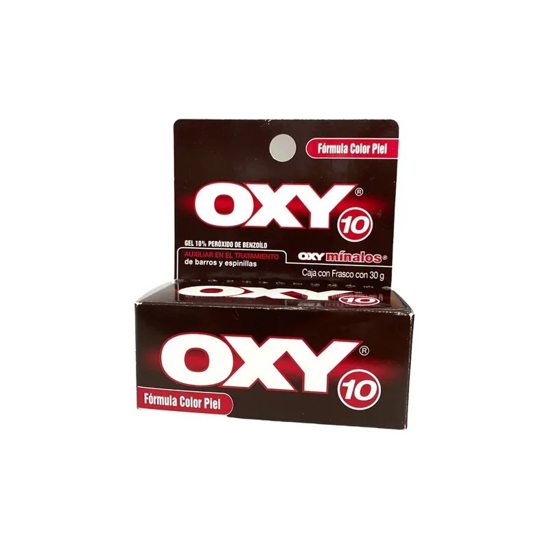 Oxy 10 Gel Antiacné Color Piel 30 g Control Barros