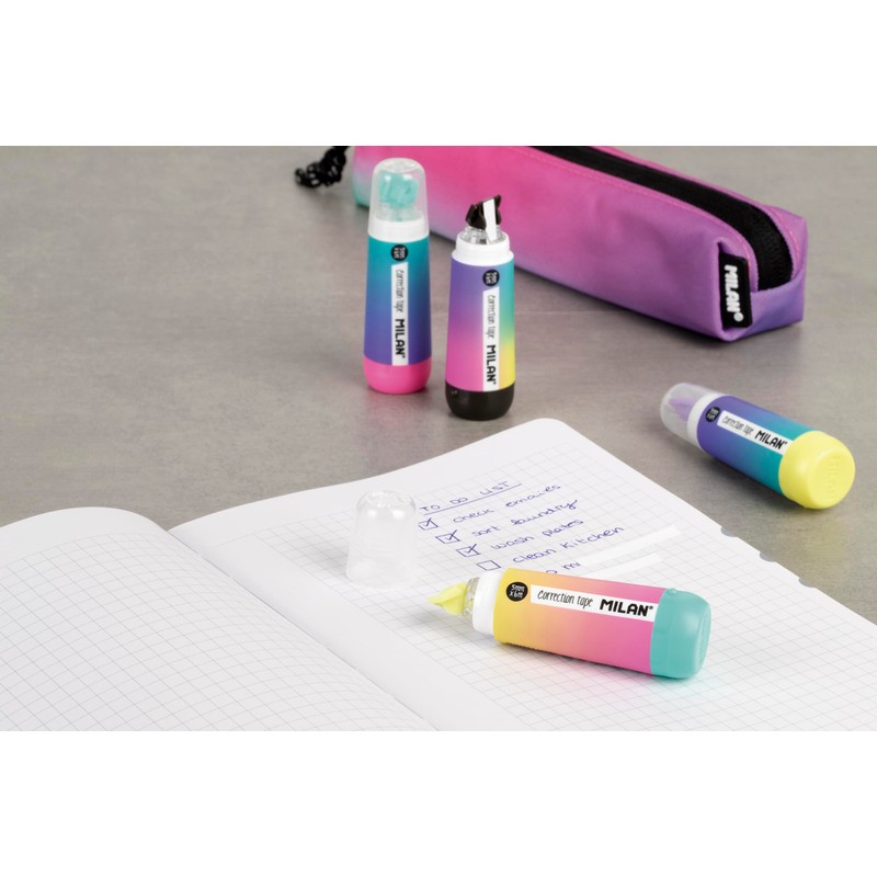 MILAN® Sunset Series Display Cube 40 Correction Tapes Cylindrical 5