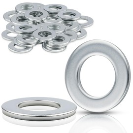 Mbsomnus Set of 15 Washers M24 Washers DIN125 Body Washers ID 25 mm AD 44 mm Washers Assortment Silver Washers for Nuts Screws Threaded Rod