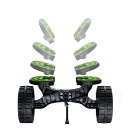 RAILBLAZA Genuine C-Tug Kayak Cart Dolly - Puncture-Free Wheels Canoe Cart Trailer with 260 lb Load Capacity - Portable & Foldable Heavy-Duty Boat Dolly & Kayak Accessories