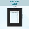 ZBEIVAN 8x10 Black Picture Mats with Core Bevel Cut Frame