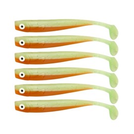 Zanderbait 9 cm tortar green, fishing lure, artificial bait, zander bait, zander bait, soft bait, rubber fish, rubber bait, pack of 6