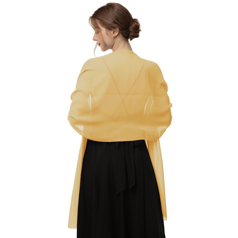 Baoqiya Women's Scarf Shawls and Wraps for Evening Dress Chiffon