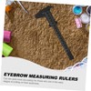 Outanaya 6Pcs Eyebrow Measuring Rulers Precision Eyebrow Calipers for Accurate
