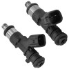 Caltric 2 Fuel Injector Gray Black Plug for Polaris RZR