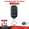 KeylessOption Keyless Entry Remote Control Car Key Fob Replacement for