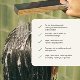 The Earthling Co. Conditioner Bar - Promote Hair Growth, Strengthen & Moisturize All Hair Types - Paraben & Sulfate Free formula with Natural Ingredients for Dry Hair (Sweet Sandalwood, 1.8 oz)