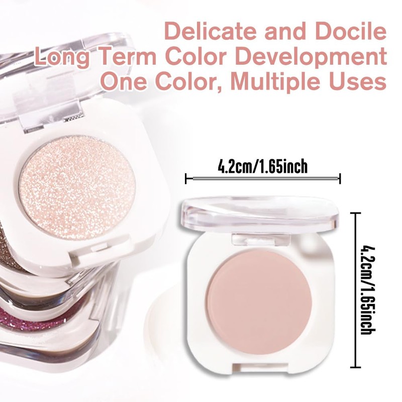 Single Matte Eye Shadow Palette Makeup, Nude Pink Matte Eyeshadow