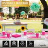 Exquisite 350 Pcs Cerise Disposable Plates For Party, Cerise Paper