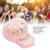 Heart Shaped Jewelry Box Wedding Preserved Flower Necklace Ring Storage