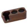Coffee Tamper Holder 3 Holes Walnut Wood Prevent Slip Stable