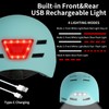 GTSBROS Adult Bike Helmet with Light - Front and Rear