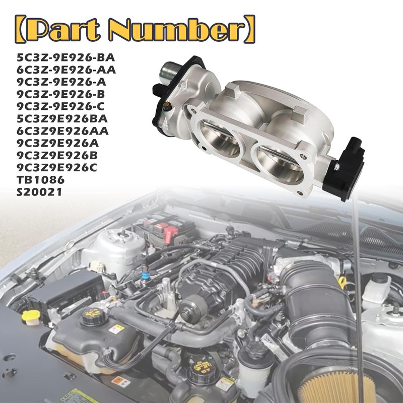 9C3Z-9E926-C Electronic Throttle Body Compatible with Ford Mustang 2007-2014 F250/F-350