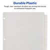 Avery Durable Plastic 8-Tab Insertable Big Tab Dividers for 3