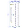 Jienk IDC64 2x32 64Pins 0.1" FRC Connector Male Header DIN