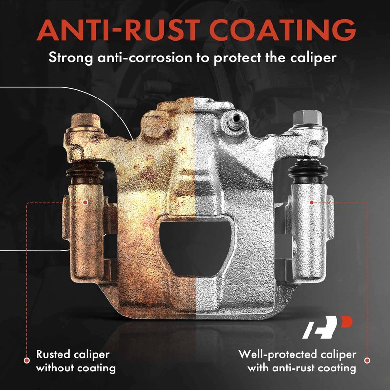 A-Premium Disc Brake Caliper Assembly with Bracket Compatible with Select