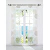 ESLIR Sliding Curtains Set of 2 Panel Curtains with Loops