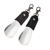 Half-Leather Shoehorn Keychain (Medium 14) Key Holder Spatula