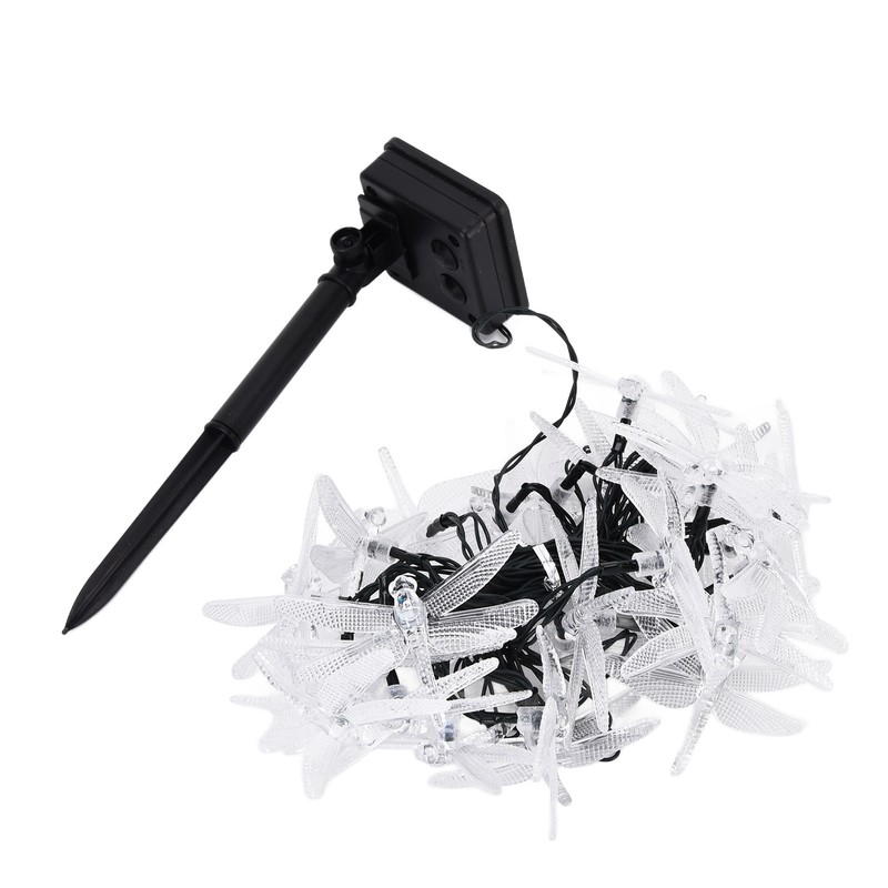 Dragonfly Solar String Lights 30LEDs Solar Powered Fairy Lights Waterproof