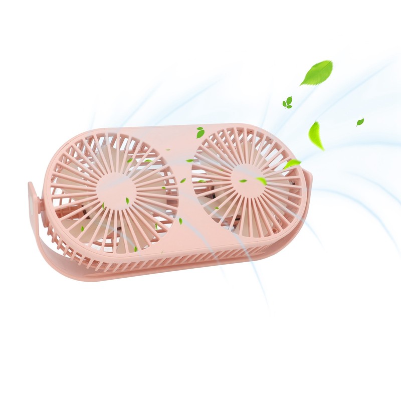 Double Fan USB Charging Fast Heat Dissipation 360° Rotation Double