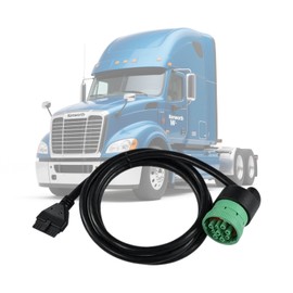 AMHTDOL J1939 9 Pin Green to 10 Pin Diagnostic Cable,Compliant ECM w/DOT, Compatible with PT30 ELD Logbook for Freightliner, Kenworth, Peterbilt,Westernstar Trucks,Work with ELD Devices for Truckers