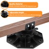 Fardtry 12 Pcs Joist Support Pedestals, Adjustable Plastic Pedestal Pavers