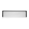 UAP MailPlate 12" Letterplate Matt Chrome, Premium Draught Proof Postal