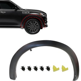 Sekeseauto Front Passenger Fender Trim Molding, Fit for Infiniti QX80 2014-2022, QX56 2011-2013, Replace# IN1291102 638101LA2A, Wheel Fender Flare Arch Trim