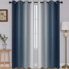 SimpleHome Navy Blue Ombre Room Darkening Curtains for Living Room,