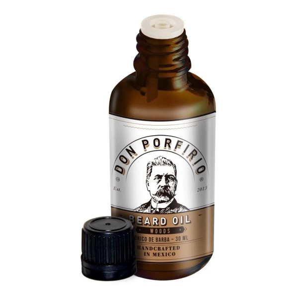 Aceite para Barba 'Woods' 30ml Don Porfirio | Hidratación y