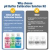 pH Meter Calibration Buffer Solution Kit, Including pH 4.00, 7.00
