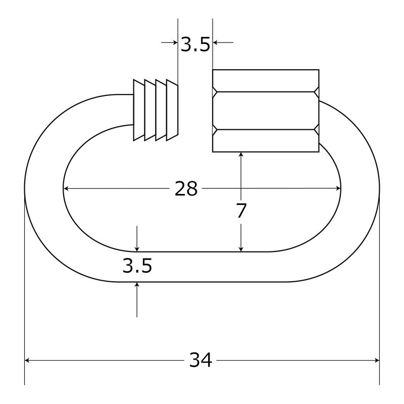 aiai Co., Ltd. Ring Catch, 0.14 inches (3.5 mm), 15-700
