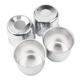 steel.frame.motor 4Pc 4.25inch Trailer Wheel Center Caps 108mm Fit 4.25"" Center Bore Truck Trailer RV SUV Wheels Rims Carbon Steel Silver Hub Covers 3.66in Height