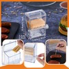 Tessco for you 4 Pieces Toothpick Dispenser Creative Clear Knob