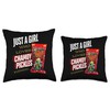 Just A Girl Who Loves Chamoy Pickles Throw Pillow
