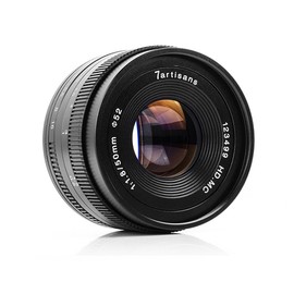 7artisans 50mm F1.8 APS-C Manual Focus Lens Wide Fit for Compact Mirrorless Camera Fuji X-A1 X-A10 X-A2 X-A3 A-AT X-M1 XM2 X-T10 X-T2 X-Pro1 X-Pro2 X-E1 X-E2 Black