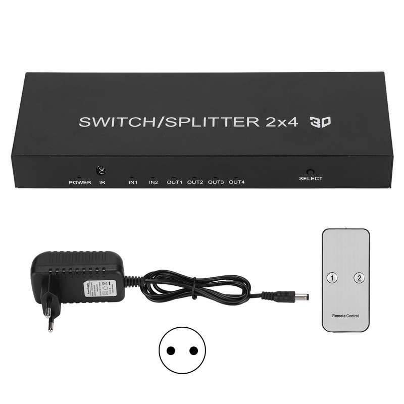 HD Multimedia Interface 2.0 Switch 2 in 4 Out UHD