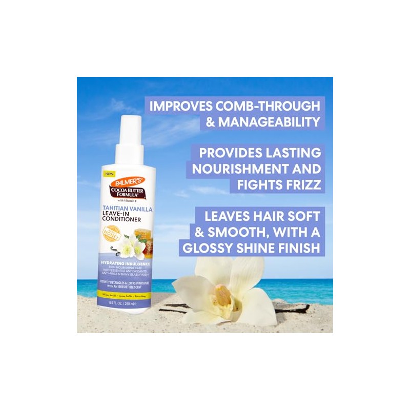 Palmers Cocoa Butter Formula, Tahitian Vanilla Acondicionador Leave-In Nutritivo y