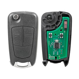 2 Button Flip Key Remote Control for Vauxhall Corsa D Meriva B (433 MHz PCF7941 Chip) (Delphi System)