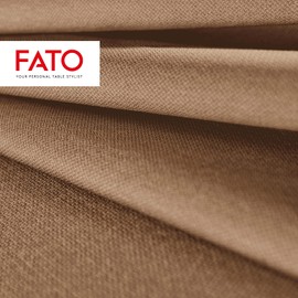 Fato - Trockene Papierservietten, Airlaid, Textileffekt, Packung mit 50 Servietten, Format 40x40 gefaltet in 4, Dekorfarbe Haselnuss