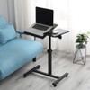 LINGMI Overbed Bedside Desk Mobile Rolling Laptop Stand Tilting Overbed