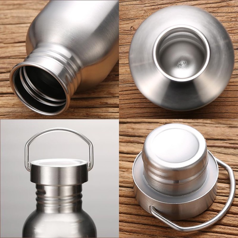 CDJ 51 oz Single Walled Stainless Steel Leak Proof Sports
