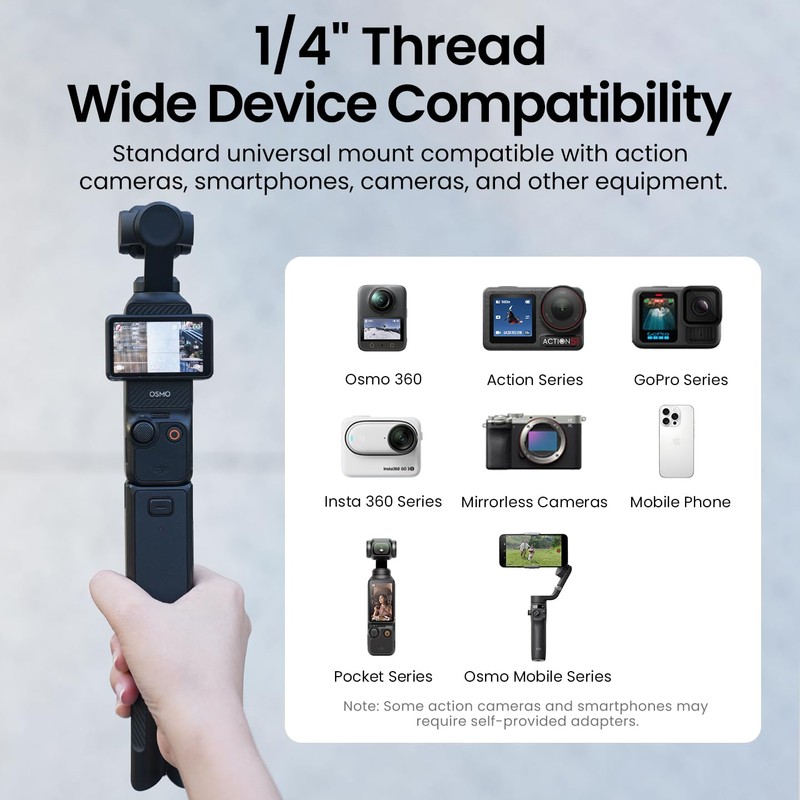 LKTOP Pocket 3 Mini Tripod for DJI Osmo Pocket 3,