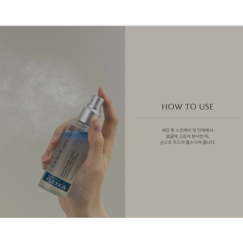 Flexkin Expert Cica Blue Ampoule Mist 20ml Azulene Moisture Soothing